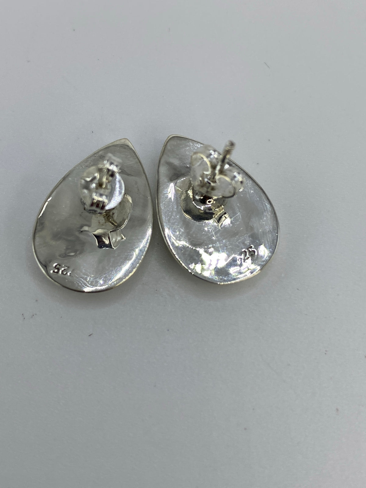 Aretes de Plata Ópalo de Fuego Azul — Taxco 925 — foto 5