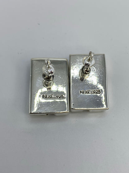 Aretes de Plata con Coral Blanco y Rojo — Taxco 925 — foto 5