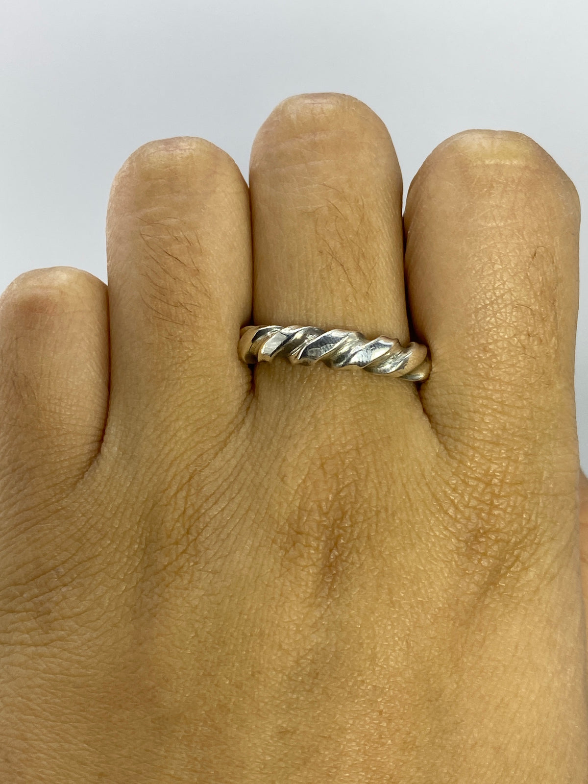 Anillo de Plata Eslabón Torcido — Taxco 925 — foto 5