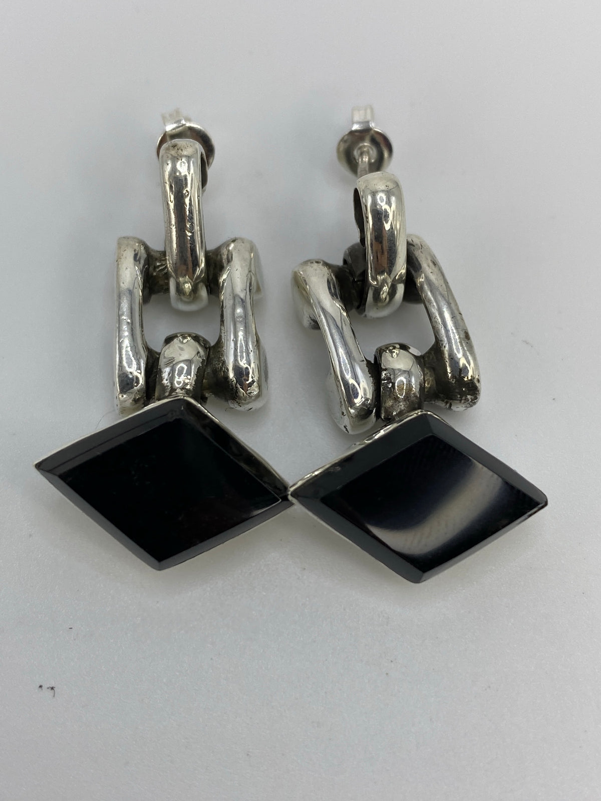 Aretes de Plata con Ónix Negro — Taxco 925 — foto 5