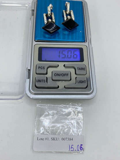 Aretes de Plata con Ónix Negro — Taxco 925 — foto 6