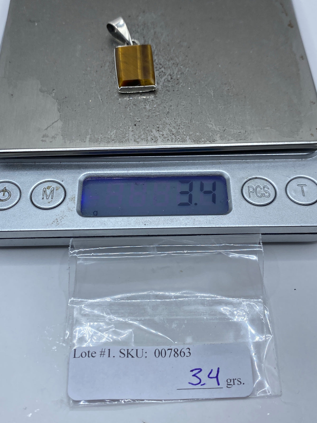 Dije Ojo de Tigre Plata 950 — Taxco — foto 6