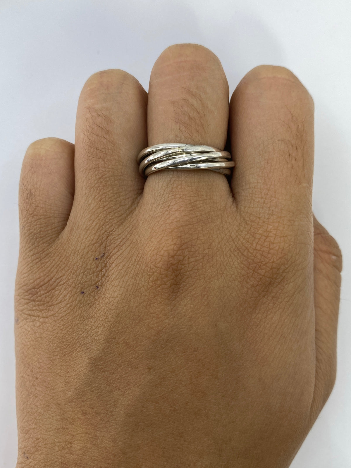 Anillo Semanario de Plata Entrelazado — Taxco 925 — foto 5