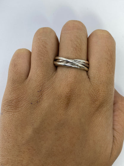 Anillo de Plata 925 con 5 Bandas Entrelazadas — Taxco — foto 5