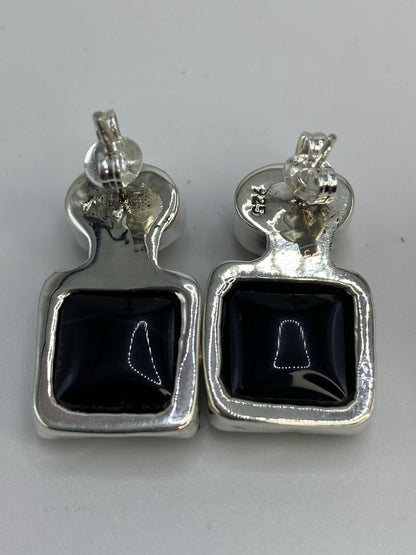 Aretes de Plata Onix Negro — Taxco 925 — foto 5