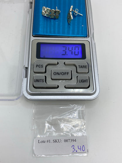 Aretes de Plata con Concha de Abulón Blanca — Taxco 925 — foto 6