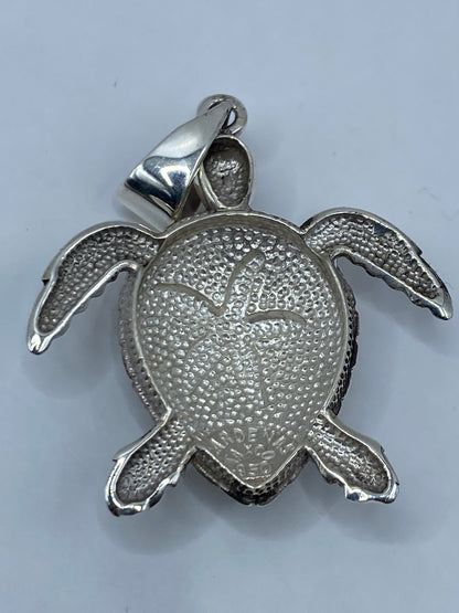 Dije Tortuga Marina de Plata 950 con Ópalo Azul — foto 5