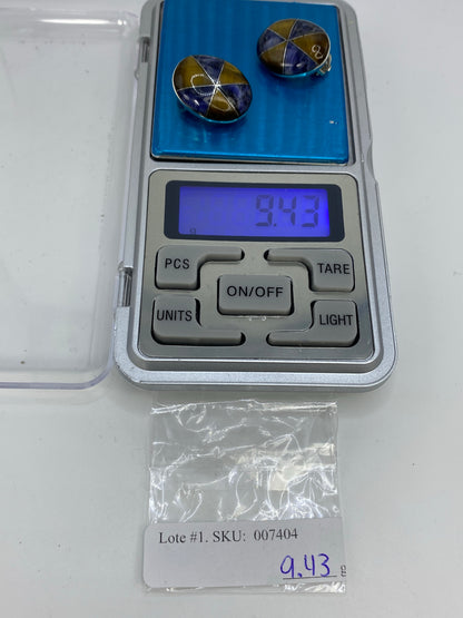 Aretes de Plata Lapislázuli y Ojo de Tigre — Taxco 925 — foto 6