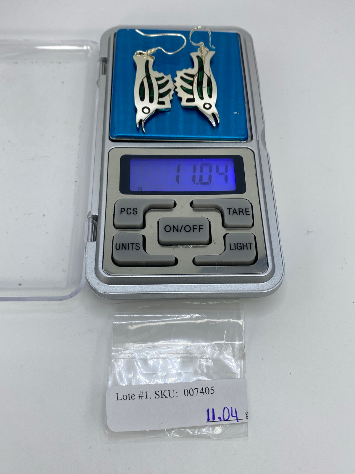 Aretes de Plata Ópalo de Fuego Verde — Alas de Taxco — foto 6
