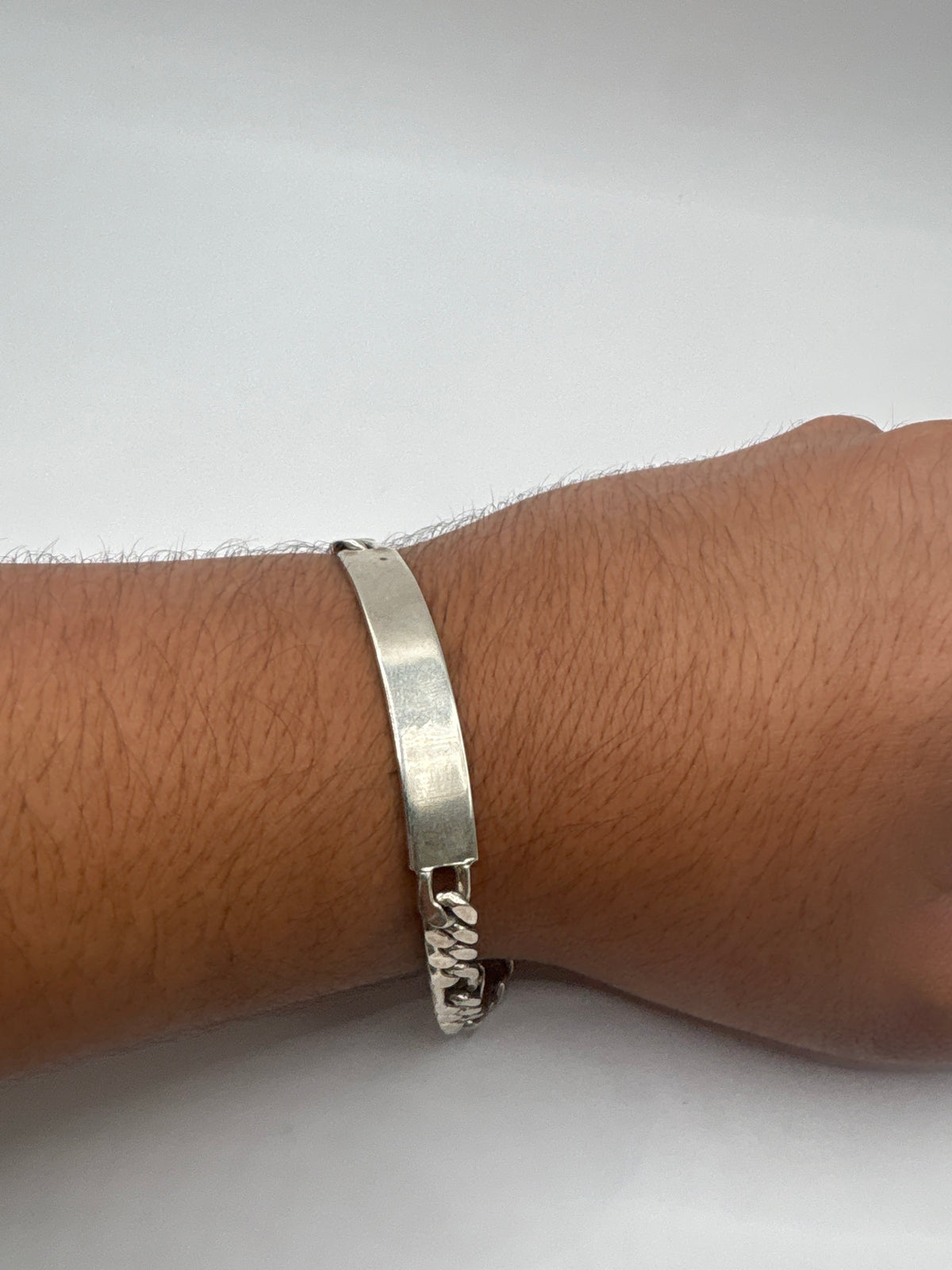 Pulsera eslabones cubanos plata .925 Taxco — foto 6