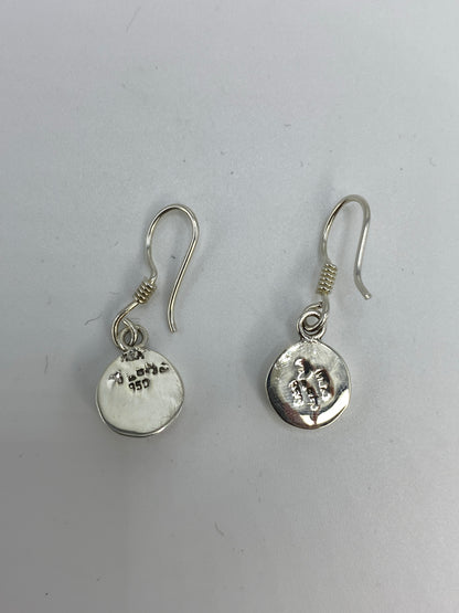 Aretes Ópalo de Fuego Naranja Plata 950 — Taxco — foto 5