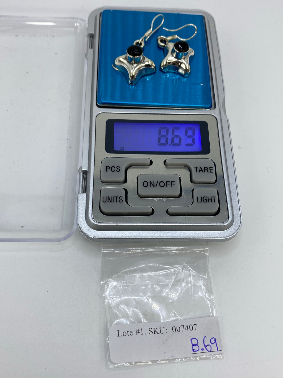 Aretes de Plata Onix Negro Engastados — Taxco 925 — foto 6