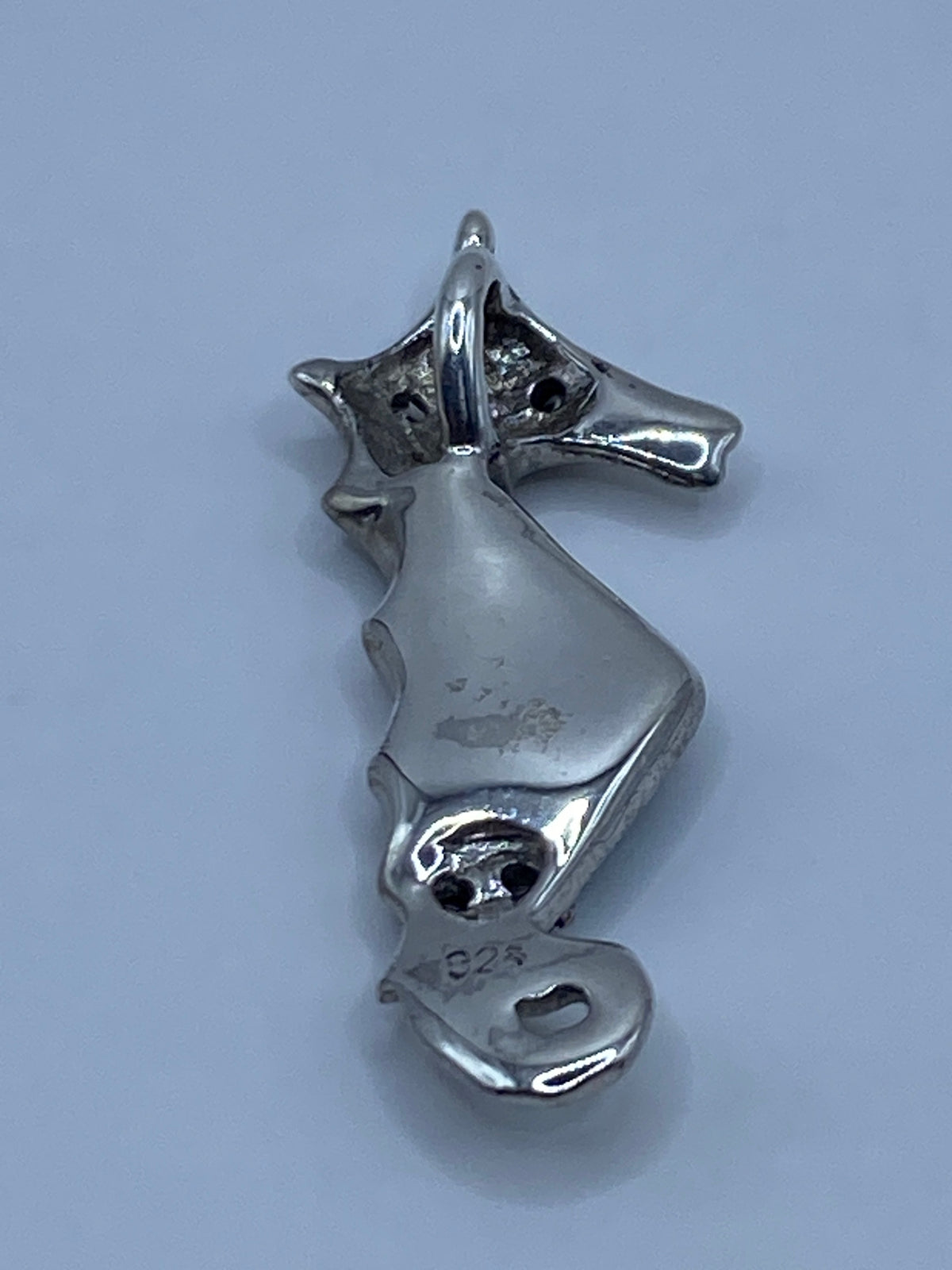 Dije Caballito de Mar Plata 925 Ópalo Fuego y Circonia — foto 5