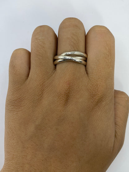 Anillo de Plata 925 Tres Bandas Pulidas — Taxco — foto 5