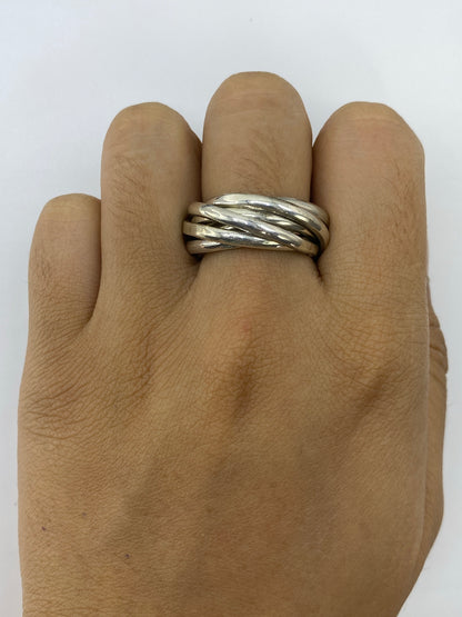 Anillo de Plata 925 Bandas Entrelazadas — Taxco — foto 5