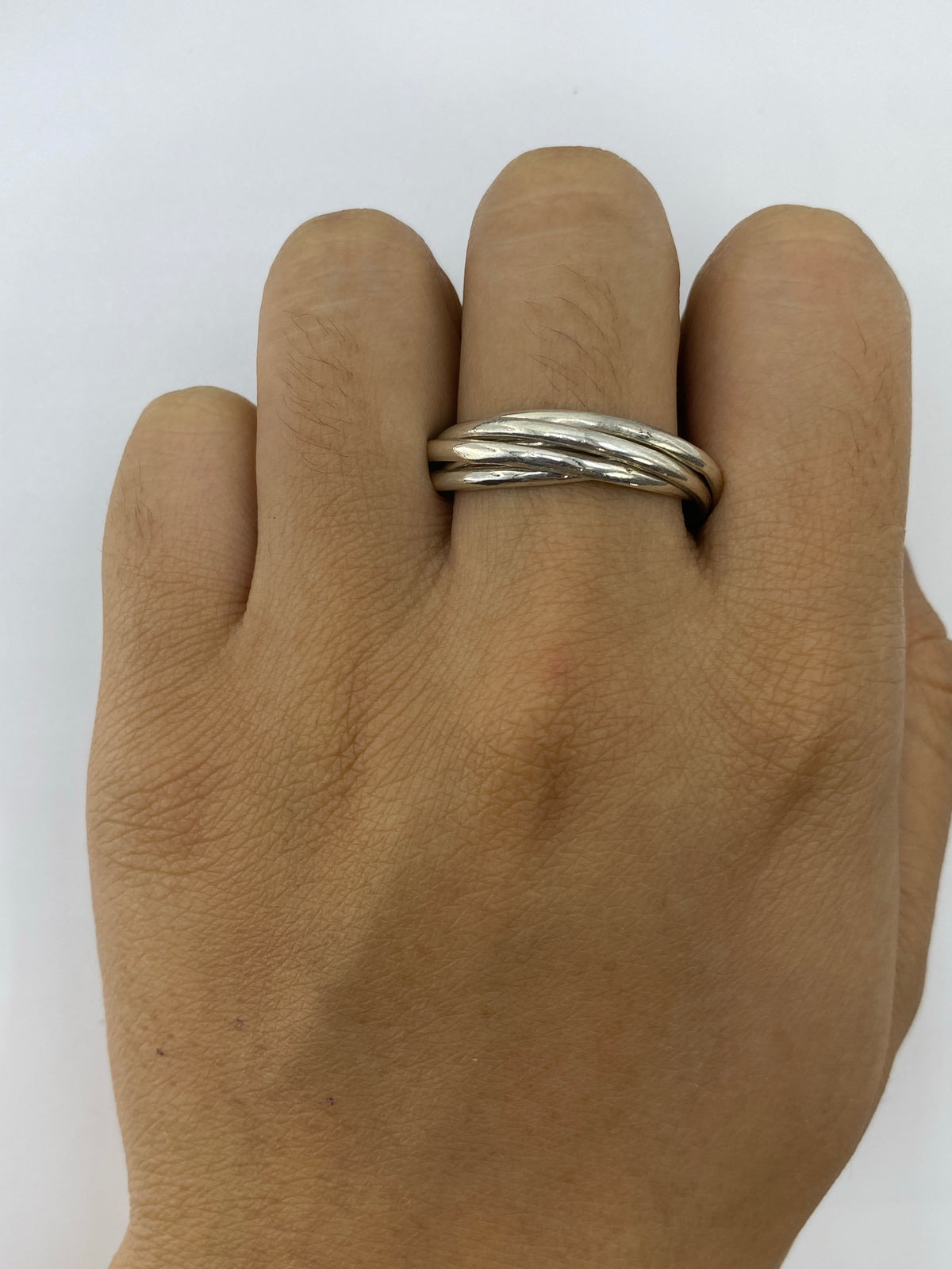 Anillo de Plata 925 de 5 Bandas Entrelazadas — Taxco — foto 5