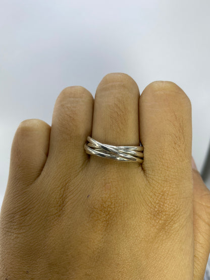 Anillo de Plata 5 Bandas Entrelazadas — Taxco 925 — foto 5