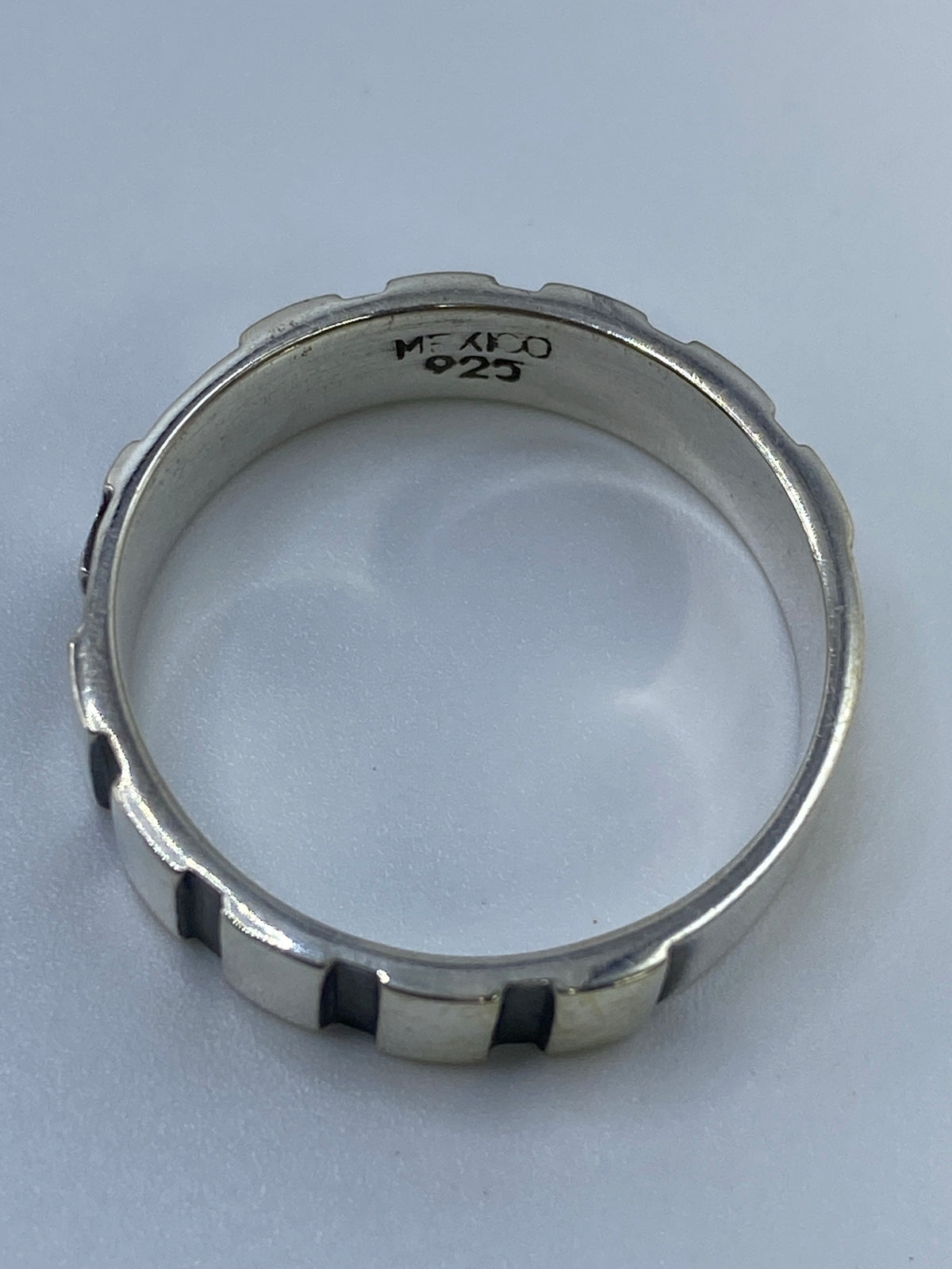 Gravado interior del anillo con marca 925 y Quinto de Taxco