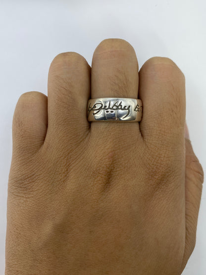 Anillo de Plata Grabado Caligrafía — Taxco 925 — foto 5