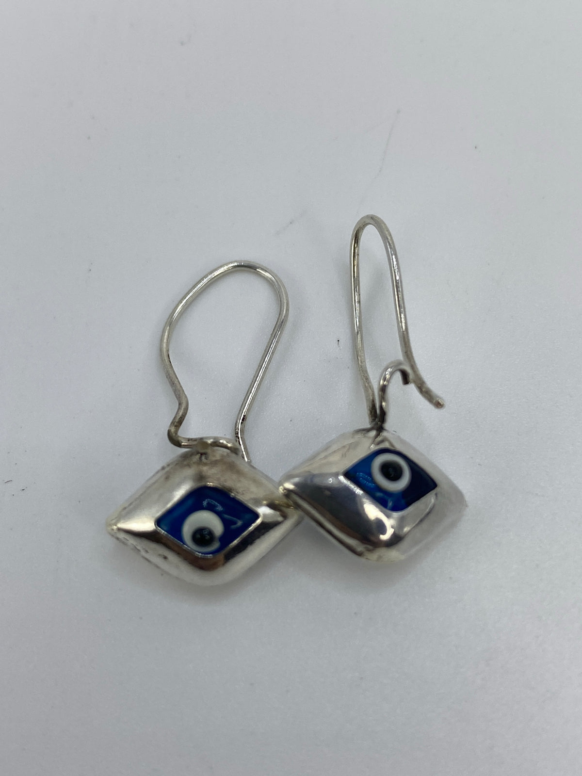 Aretes Ojo Turco Azul de Plata 925 — Taxco — foto 5
