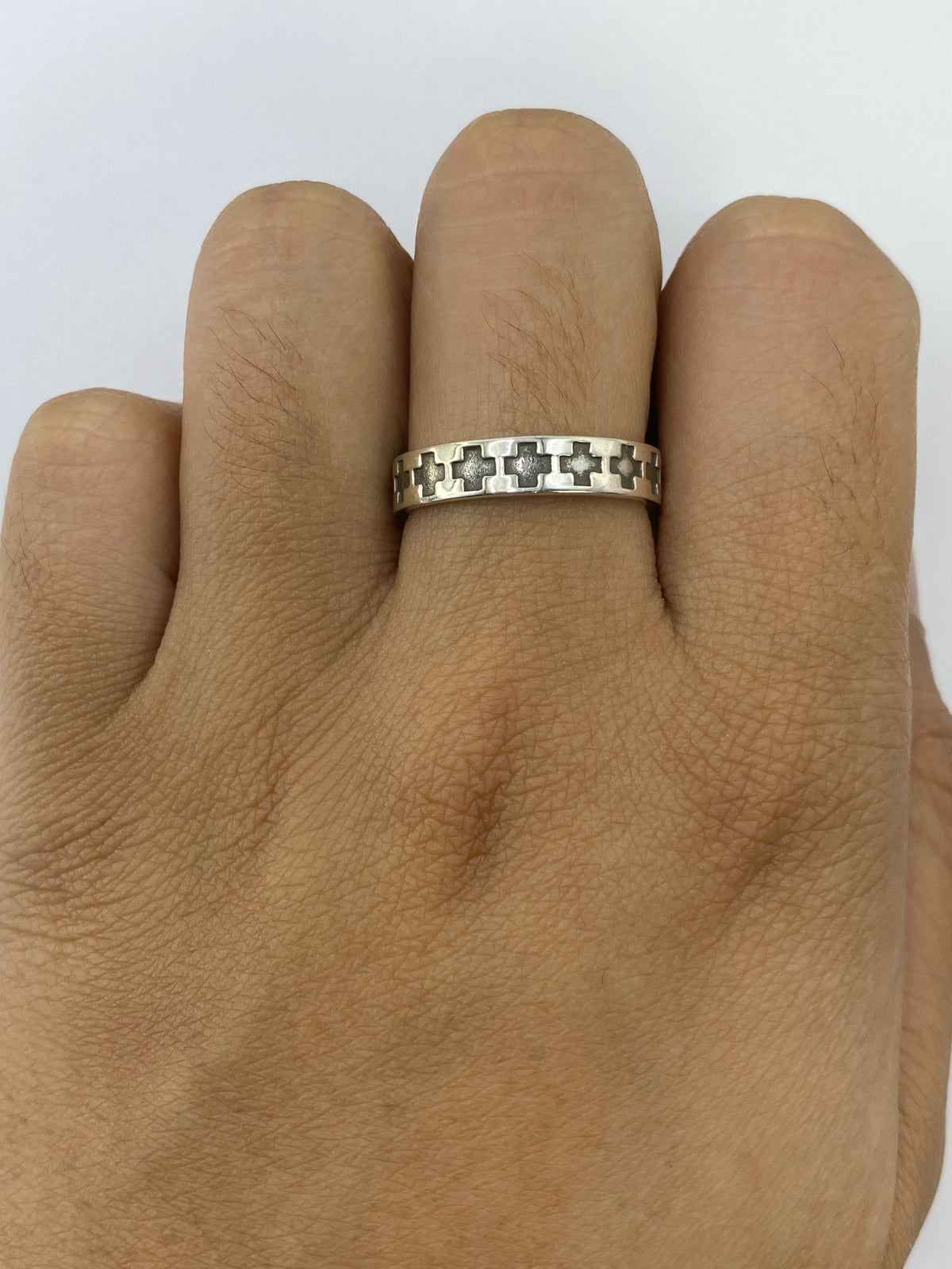 Anillo de Plata 925 con Cruces Geométricas — Taxco — foto 5