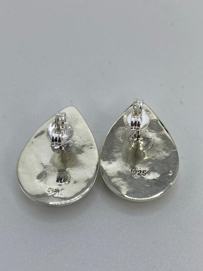 Aretes Ópalo de Fuego Rojo Plata 925 — Taxco — foto 5