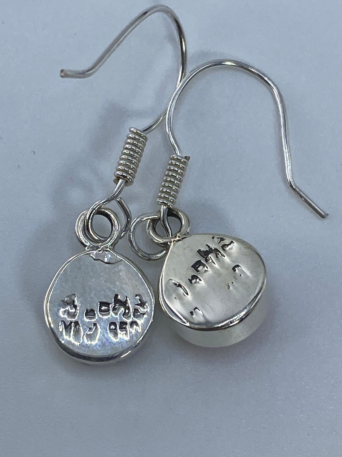 Aretes de Plata con Ópalo de Fuego Rosa — Taxco 925 — foto 5