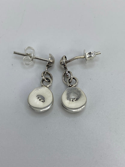 Aretes Plata Ópalo de Fuego Azul — Taxco 925 — foto 5