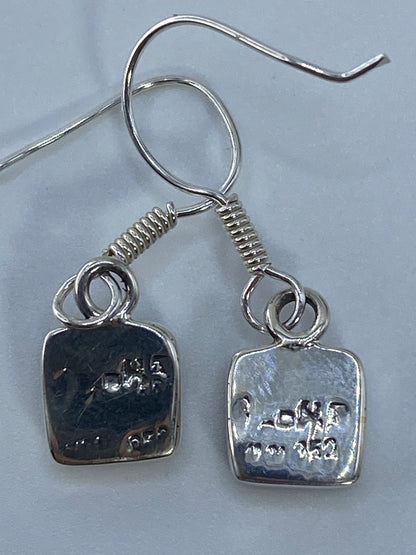Aretes de Plata 950 con Ópalo de Fuego Verde — Taxco — foto 5