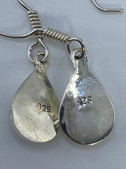 Aretes de Plata Ópalo de Fuego Verde — Taxco 925 — foto 5
