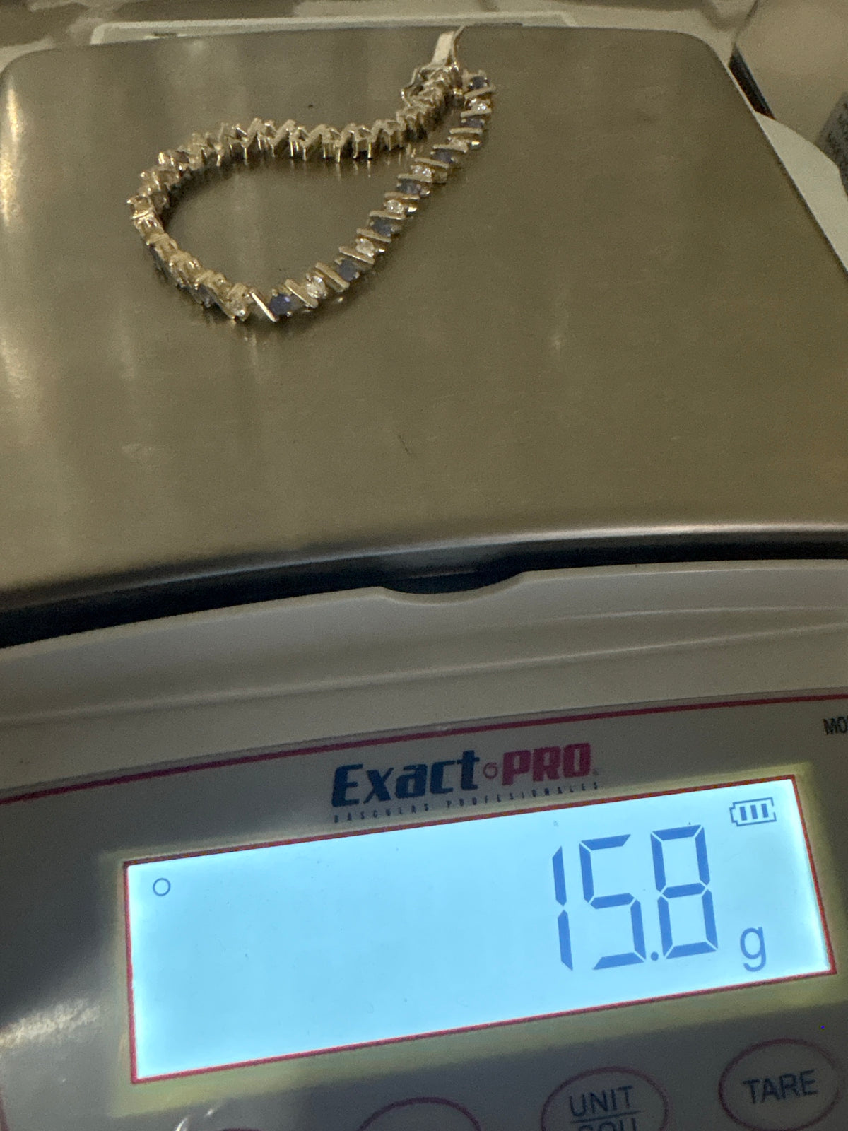Pulsera de Circonia Engastada a Mano — Plata .925 Taxco — foto 6