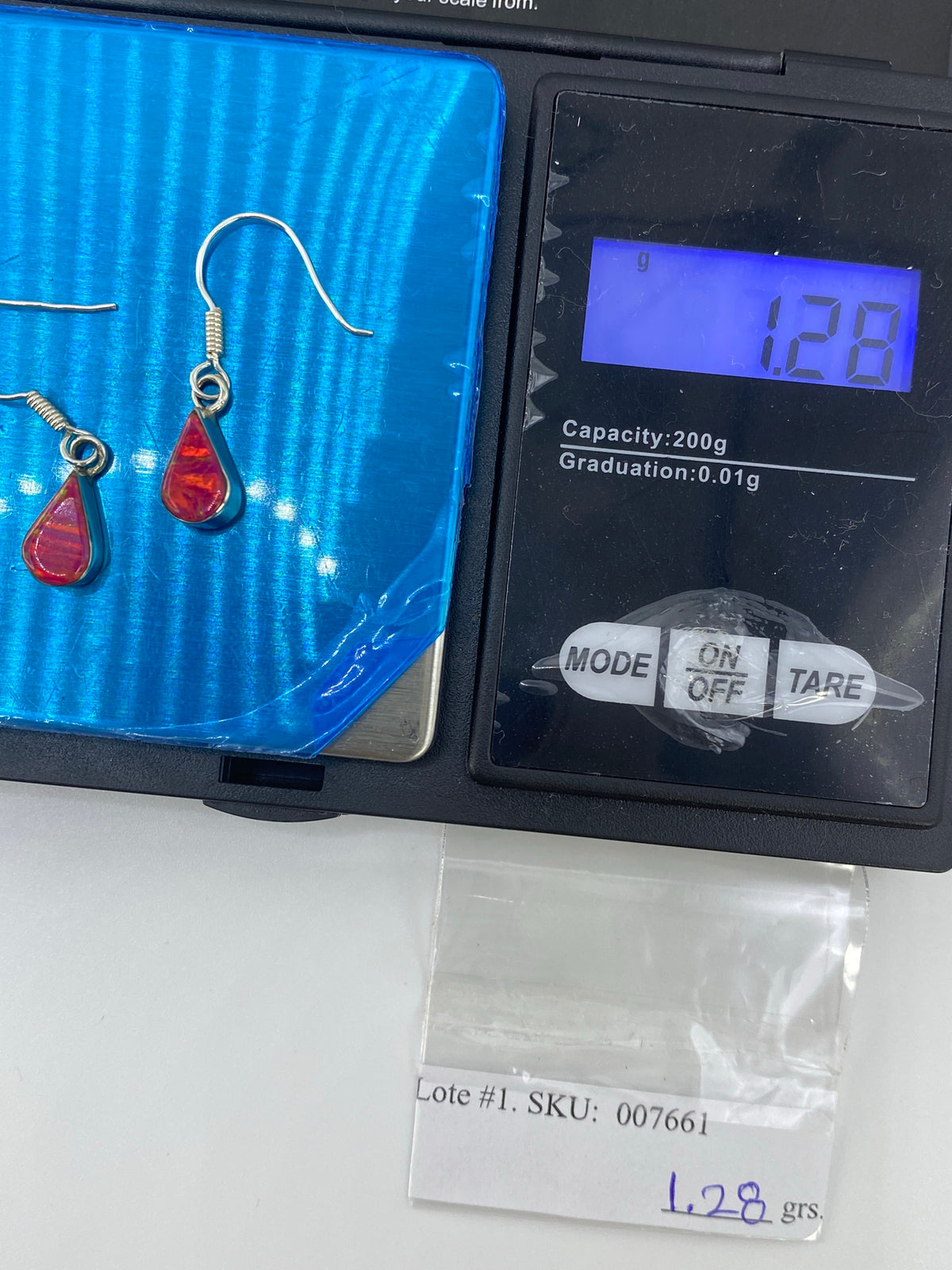 Aretes de Plata Ópalo de Fuego Rosa — Taxco 925 — foto 6