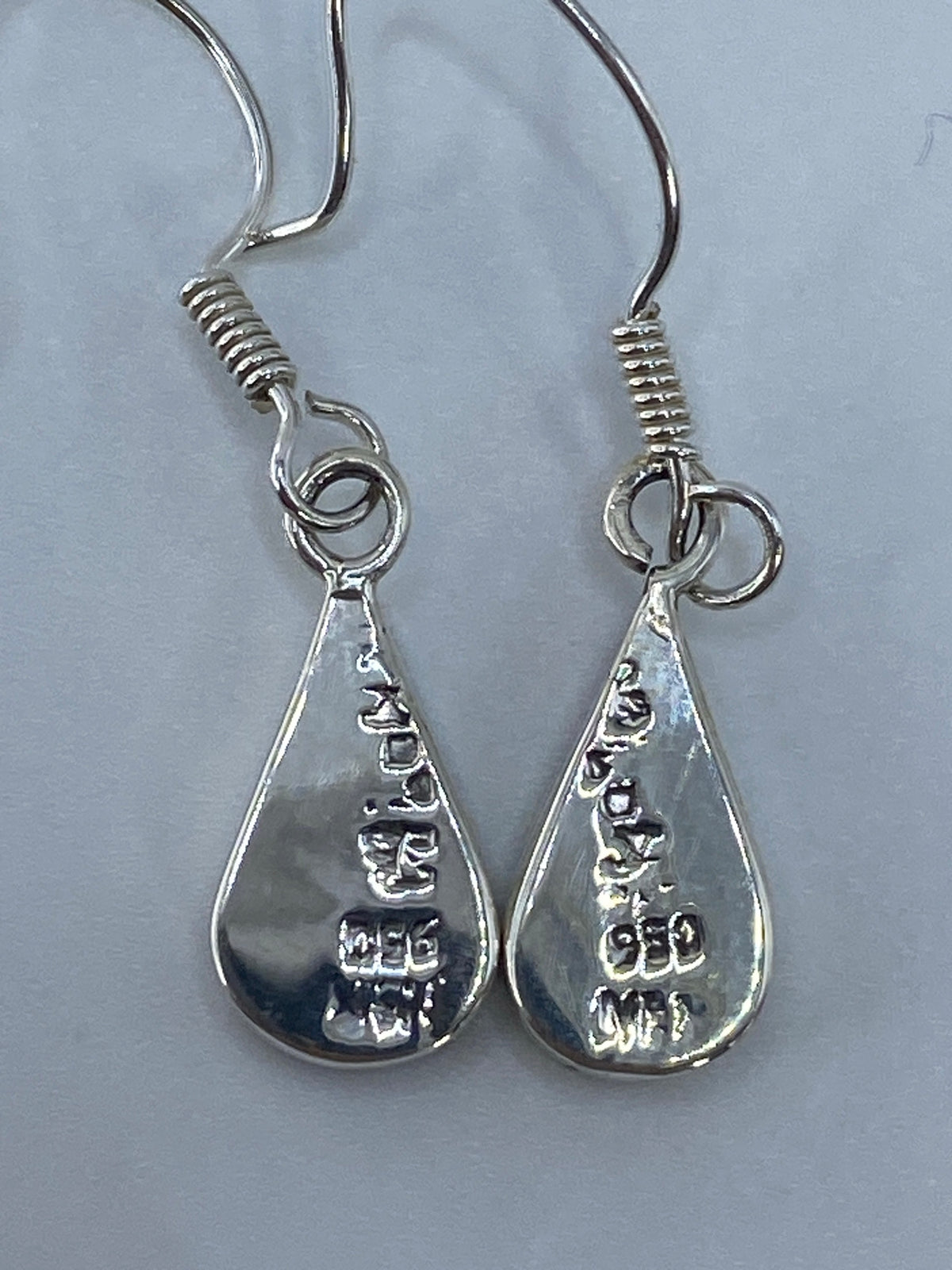 Aretes de Plata 950 con Ópalo de Fuego Rojo — Taxco — foto 5