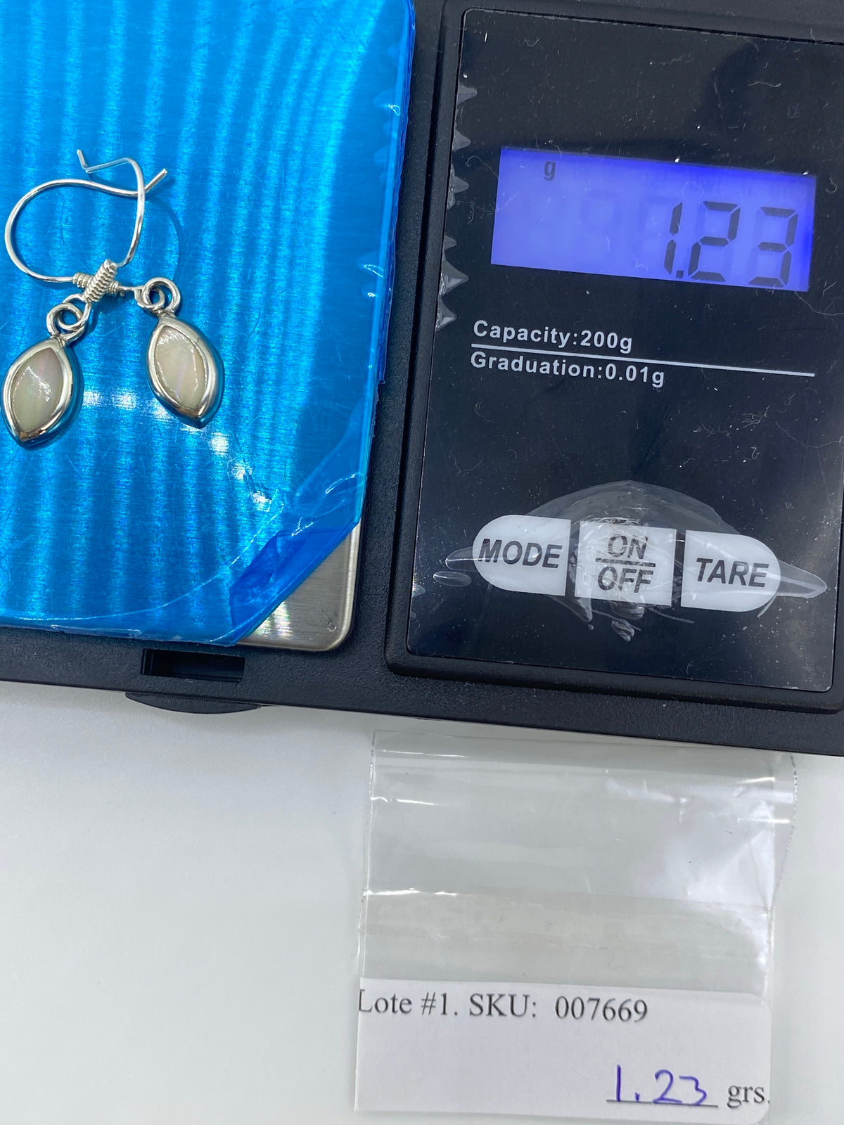 Aretes de Plata 950 con Ópalo de Fuego — Taxco — foto 6