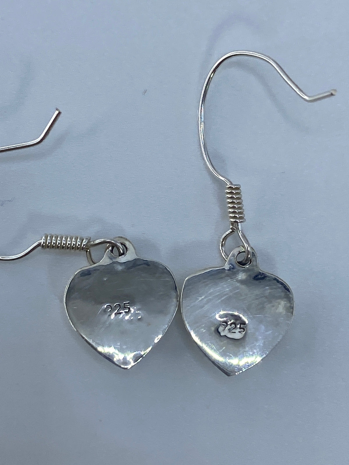 Aretes Corazón Ópalo de Fuego Verde — Plata 925 Taxco — foto 5