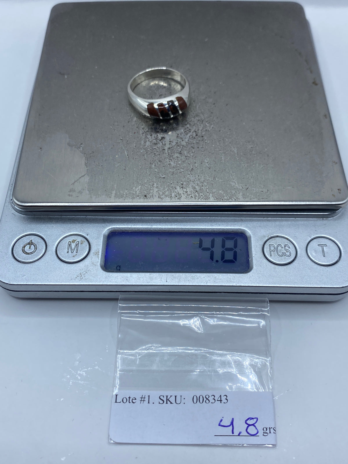 Anillo de Plata con Ojo de Tigre Cafe — Taxco 925 — foto 12