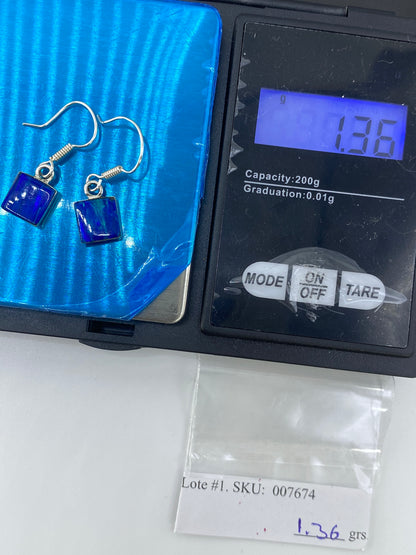 Aretes Ópalo de Fuego Verde Olivo — Plata 925 Taxco — foto 6