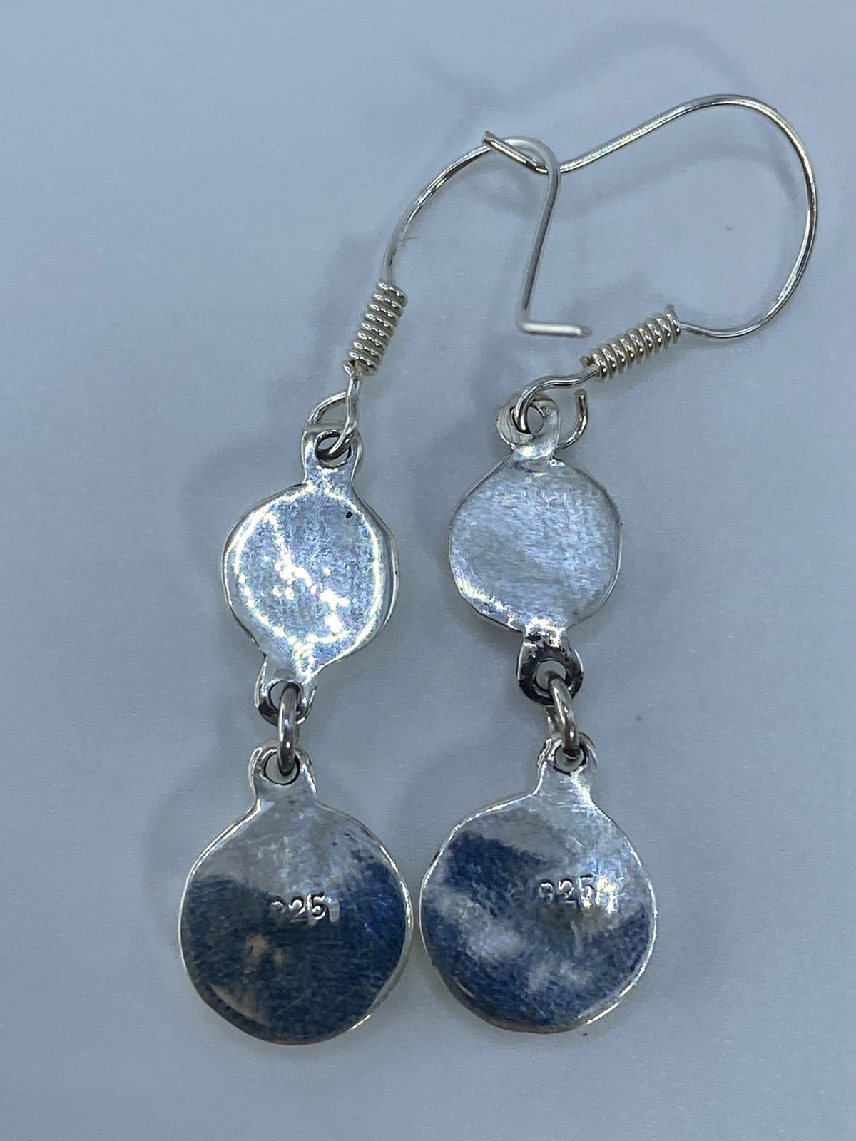 Aretes Plata 925 Ópalo de Fuego Verde Olivo — Taxco — foto 5