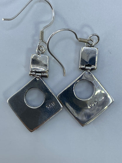 Aretes de Plata 950 con Ópalo de Fuego Verde — Taxco — foto 5