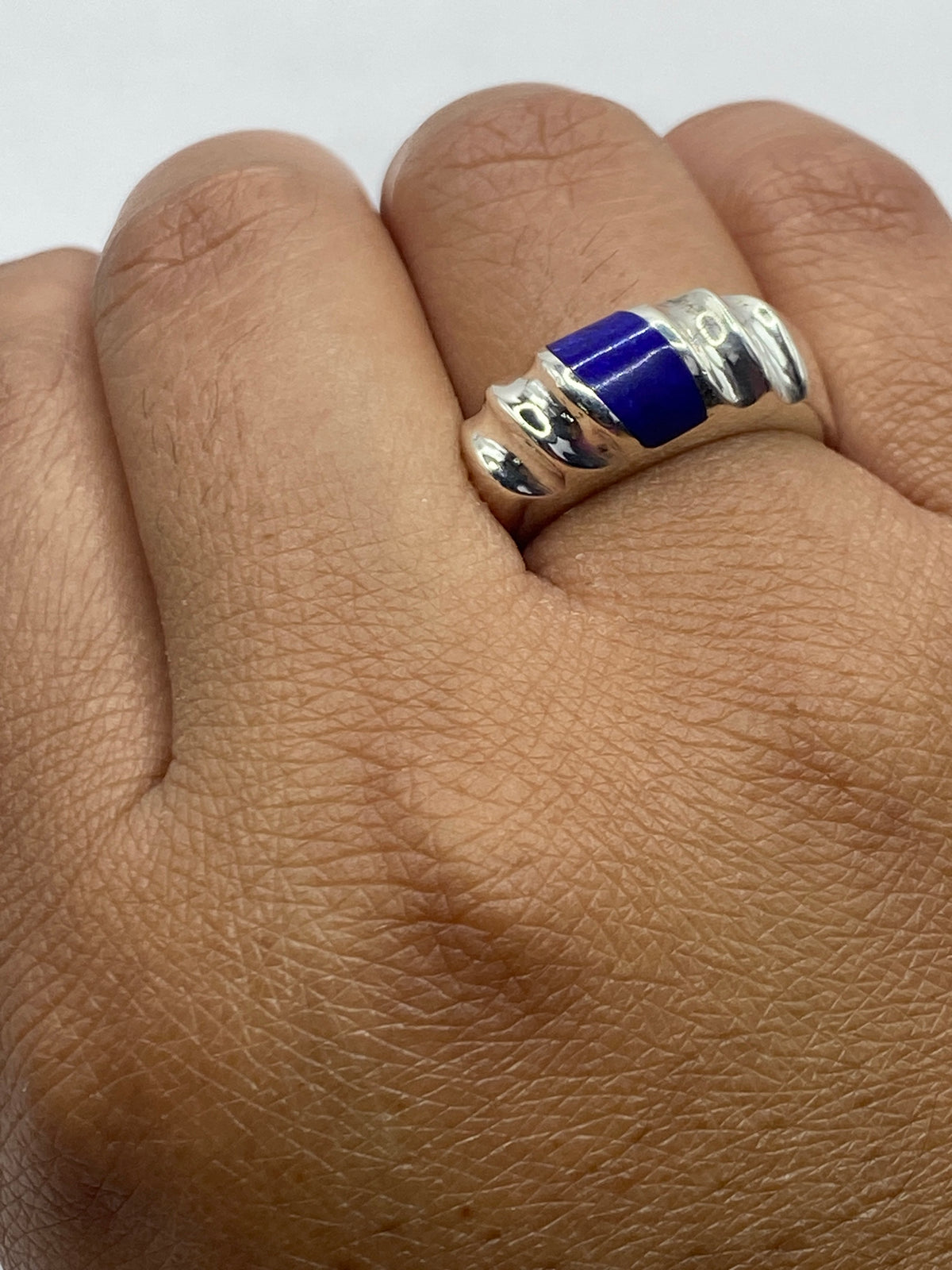 Anillo de Plata con Lapislázuli Azul — Taxco 925 — foto 6