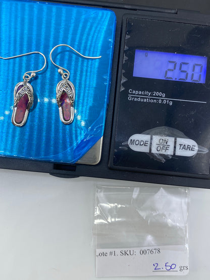 Aretes Ópalo de Fuego Plata 925 — Taxco — foto 6