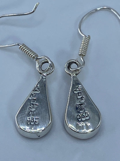 Aretes de Plata con Ópalo de Fuego Rojo — Taxco 950 — foto 5