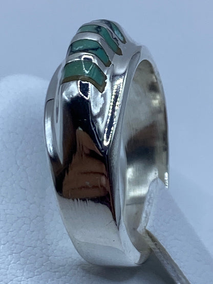 Anillo de Plata Turquesa Azul Cielo — Taxco 925 — foto 9