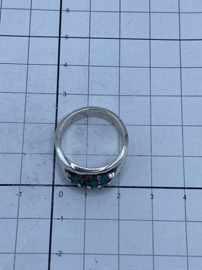 Anillo de Plata Turquesa Azul Cielo — Taxco 925 — foto 10
