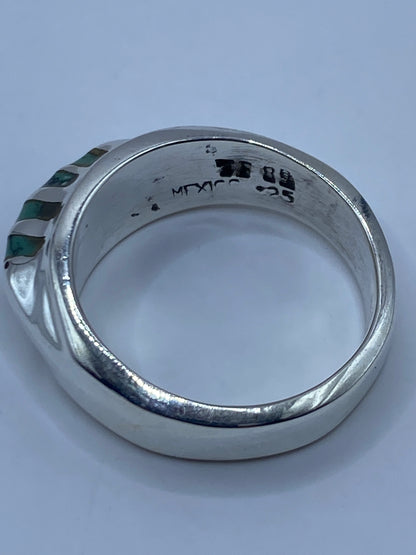 Anillo de Plata Turquesa Azul Cielo — Taxco 925 — foto 5
