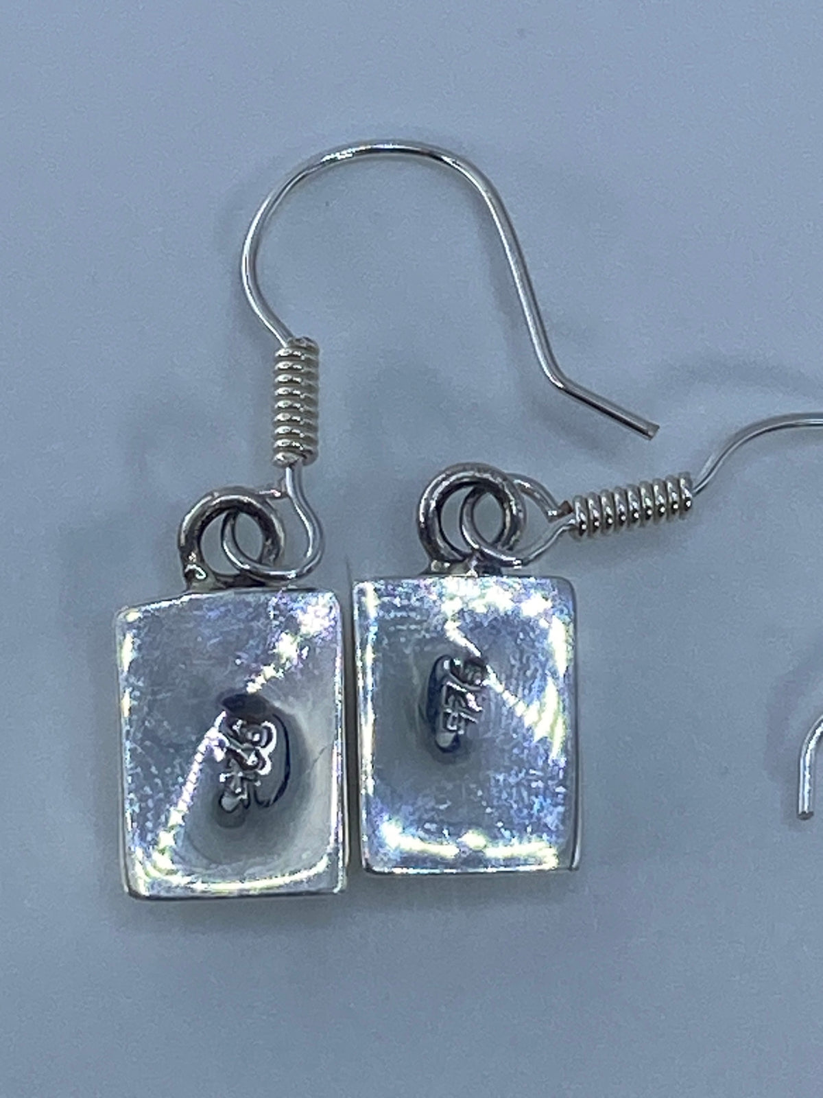 Aretes Plata Ópalo de Fuego Verde — Taxco 925 — foto 5