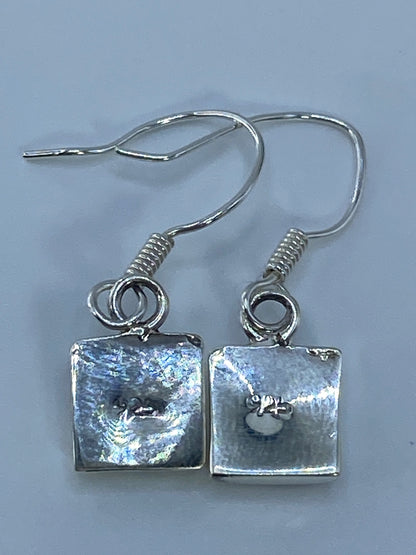 Aretes de Plata con Ópalo de Fuego Multicolor — Taxco — foto 5