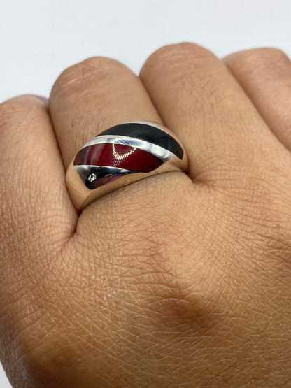 Anillo de Plata con Coral Rojo — Taxco 925 — foto 6