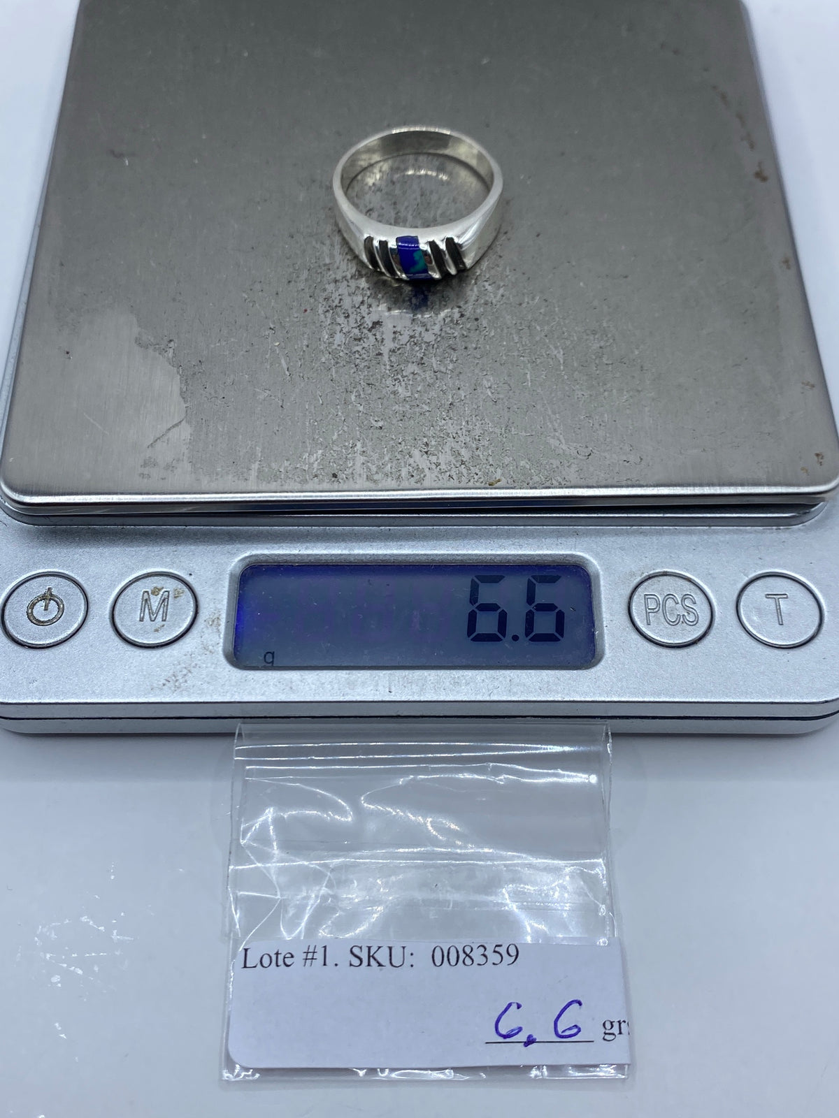 Anillo de Plata 925 con Piedra Azul — Taxco — foto 6