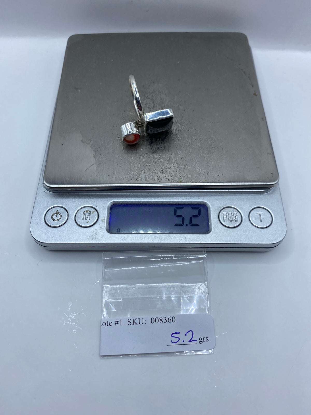Anillo de Plata Ajustable con Piedra — Taxco 925 — foto 7